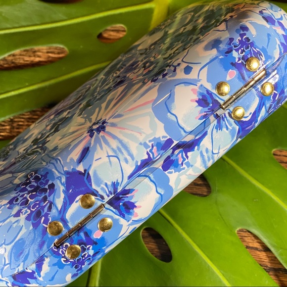 NWT! Lilly Pulitzer Coastal Blue Clutch - Picture 4 of 4